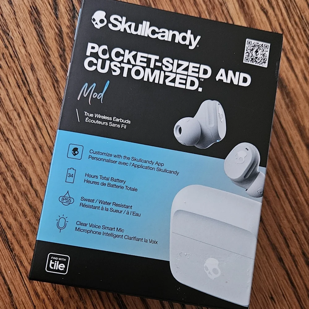 Skullcandy Mod In-Ear Wireless Earbuds, 34 Hr Battery iPhone& Android - Picture 1 of 5